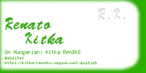 renato kitka business card
